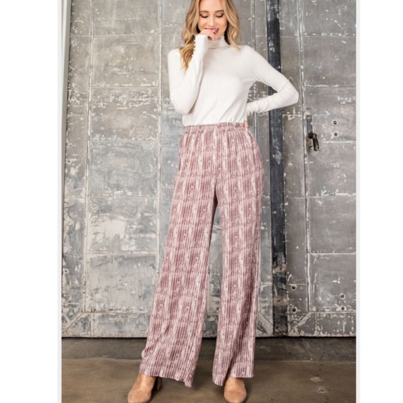 Printed Wide Leg Pants, New - Picture 3 of 7